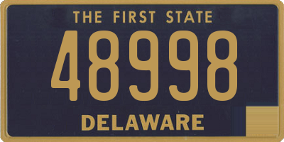 DE license plate 48998