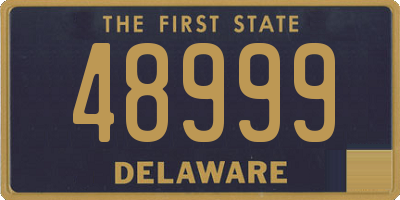 DE license plate 48999