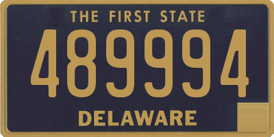 DE license plate 489994