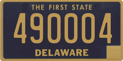 DE license plate 490004
