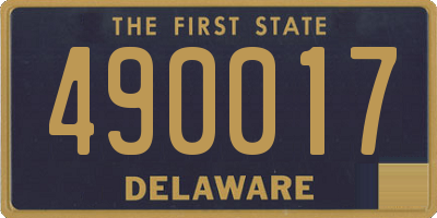 DE license plate 490017