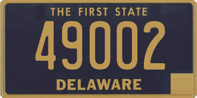 DE license plate 49002