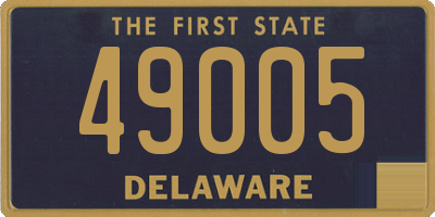 DE license plate 49005