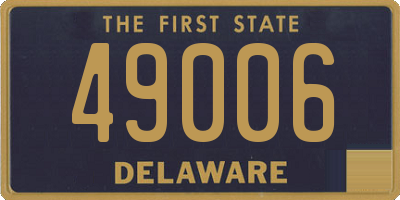 DE license plate 49006