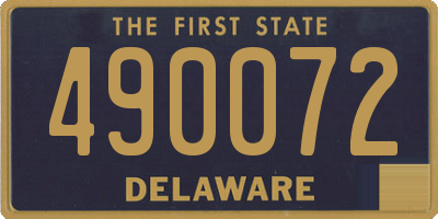 DE license plate 490072