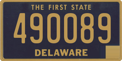 DE license plate 490089