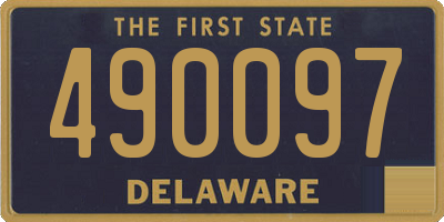 DE license plate 490097