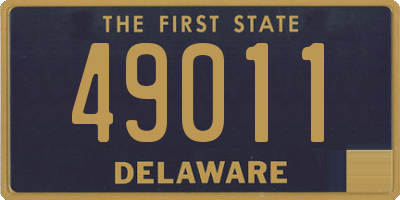 DE license plate 49011