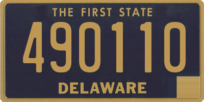 DE license plate 490110