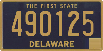 DE license plate 490125