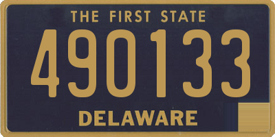 DE license plate 490133