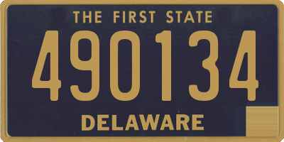 DE license plate 490134