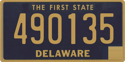 DE license plate 490135