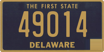 DE license plate 49014