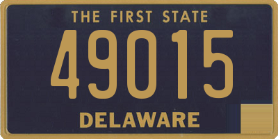 DE license plate 49015