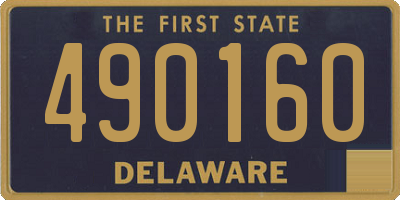 DE license plate 490160