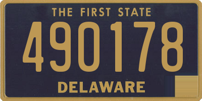 DE license plate 490178