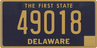 DE license plate 49018