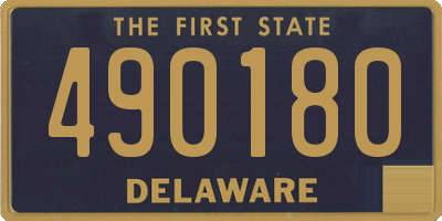 DE license plate 490180