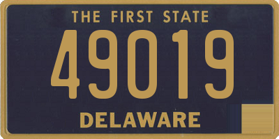 DE license plate 49019