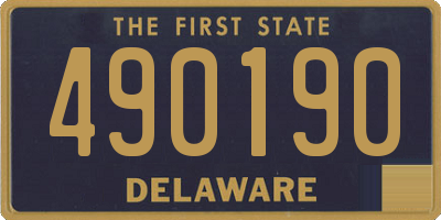 DE license plate 490190