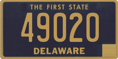 DE license plate 49020