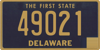 DE license plate 49021