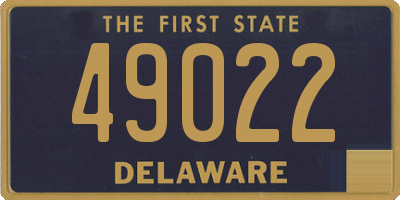 DE license plate 49022