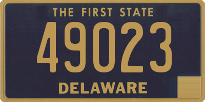 DE license plate 49023