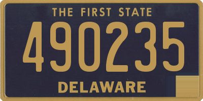 DE license plate 490235