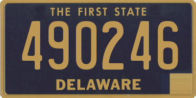 DE license plate 490246