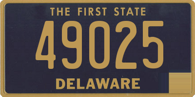 DE license plate 49025