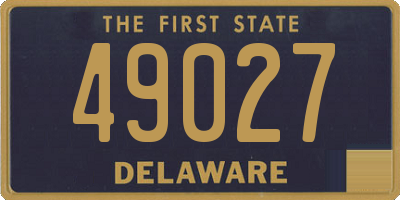 DE license plate 49027