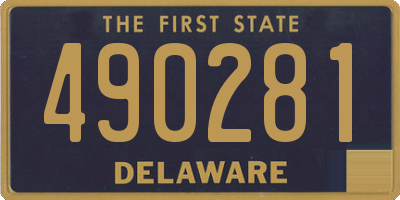 DE license plate 490281