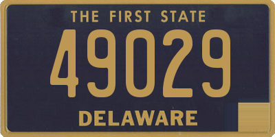 DE license plate 49029