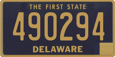 DE license plate 490294