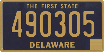 DE license plate 490305