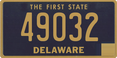 DE license plate 49032