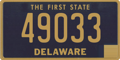 DE license plate 49033