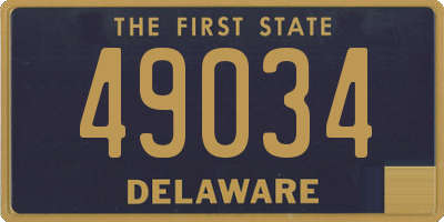 DE license plate 49034