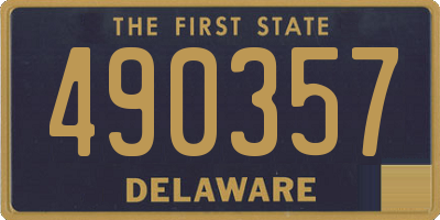DE license plate 490357