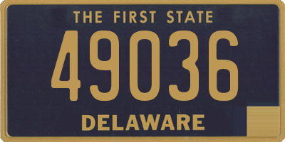 DE license plate 49036