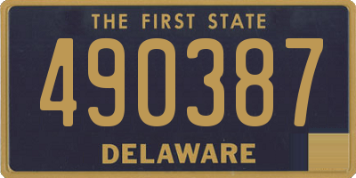 DE license plate 490387