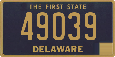 DE license plate 49039