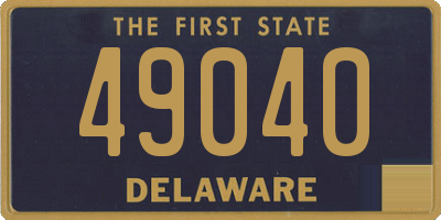 DE license plate 49040