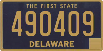 DE license plate 490409
