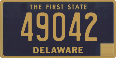 DE license plate 49042