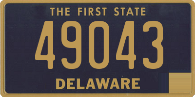 DE license plate 49043