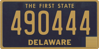 DE license plate 490444