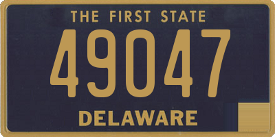DE license plate 49047